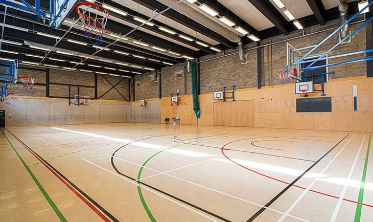 Girls-Only Summer Camp basketball court