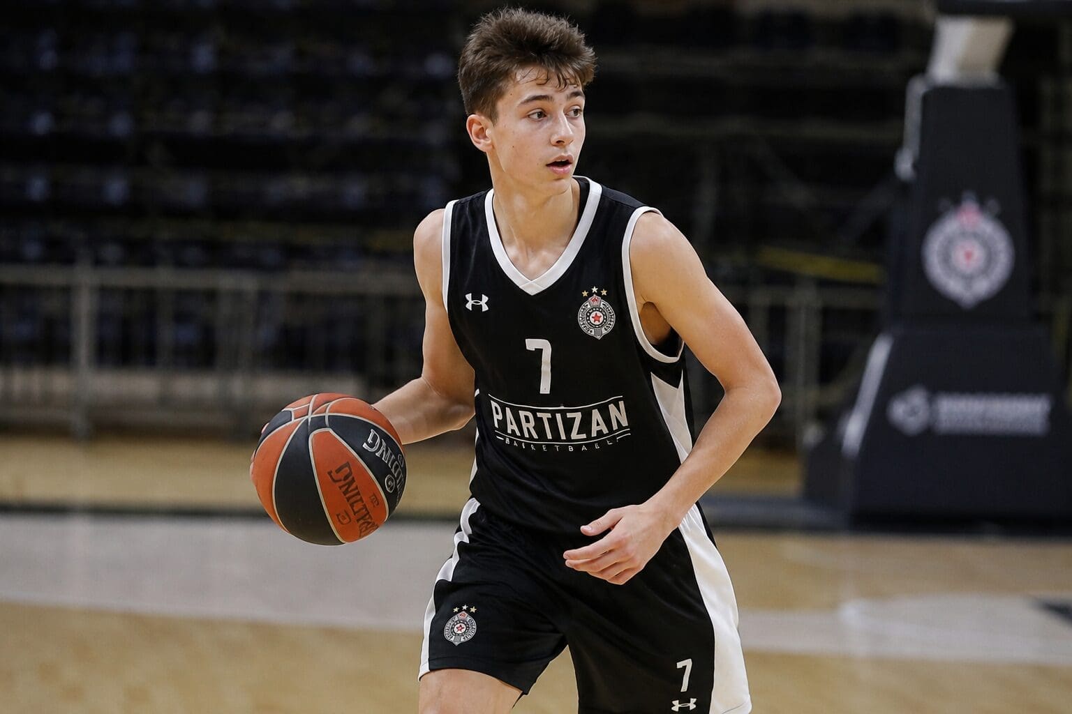 Partizan Belgrade youth academy basketball player